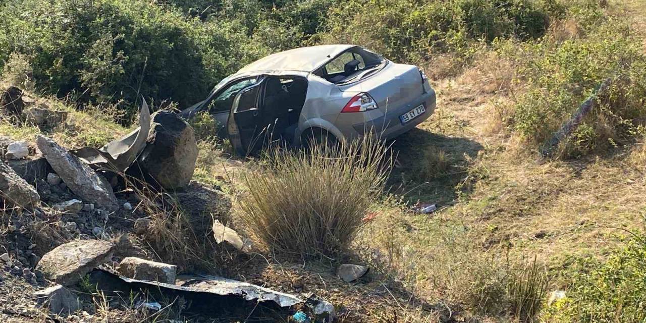 Keşan’da Otomobil Şarampole Uçtu: 4 Yaralı
