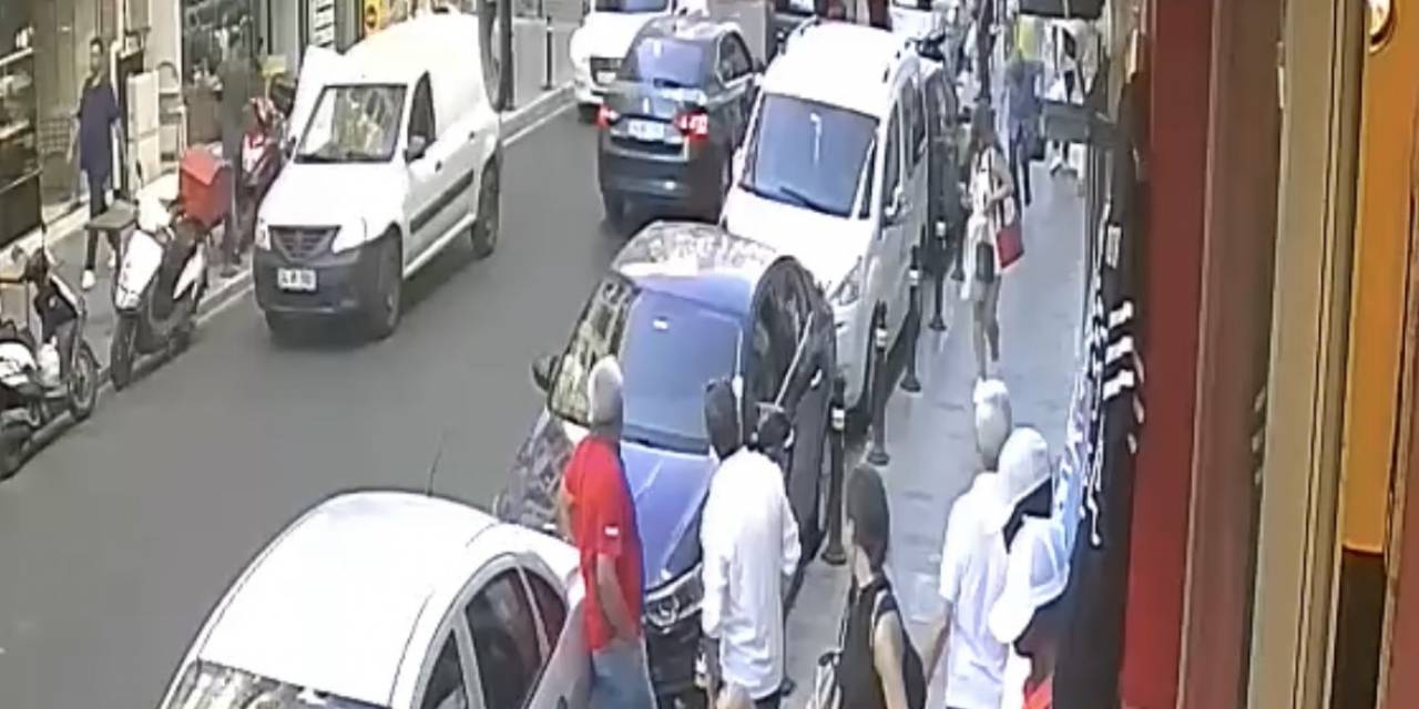 Şişli’de Ölümden Kıl Payı Kurtuluş Kamerada: Şoke Olan Genç Kız Neye Uğradığını Şaşırdı
