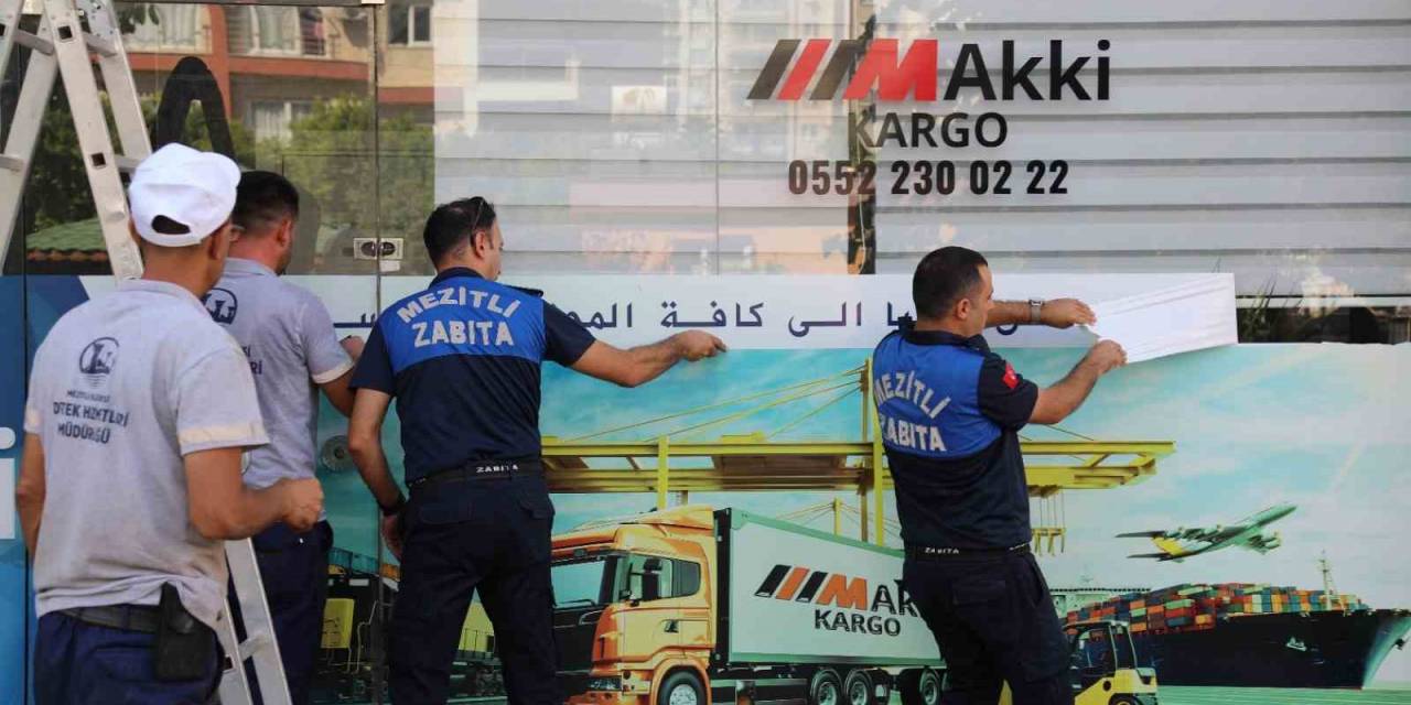 Mezitli’de İşletmelere Türkçe Tabela Denetimi