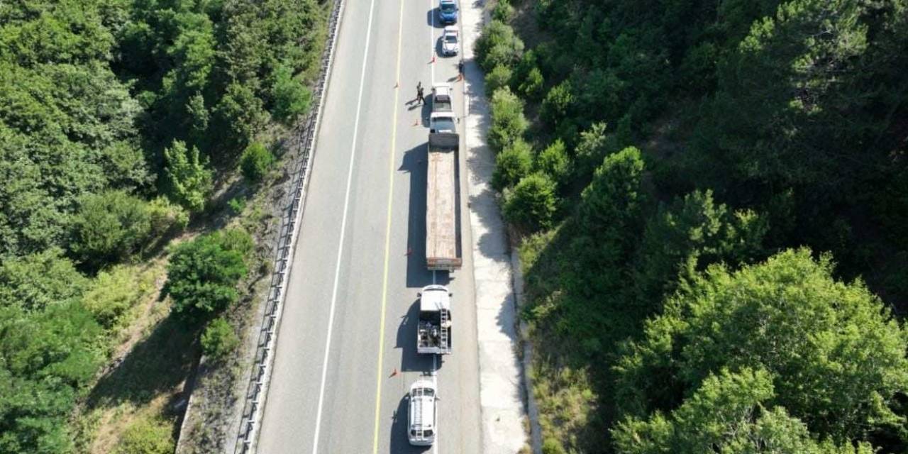 Kırklareli’nde Dronlu Trafik Denetimi
