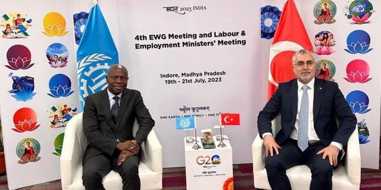 Bakanı Işıkhan, Ilo Genel Direktörü Houngbo İle Görüştü.