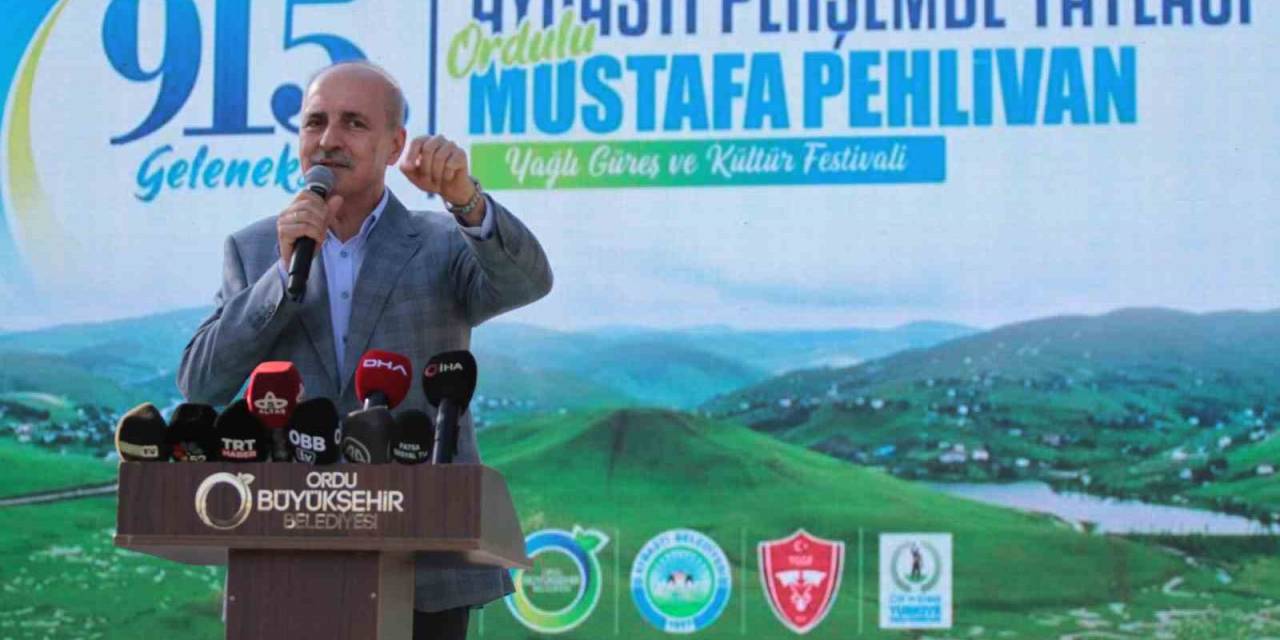 Tbmm Başkanı Kurtulmuş, 915’inci Güreş Festivali’ne Katıldı