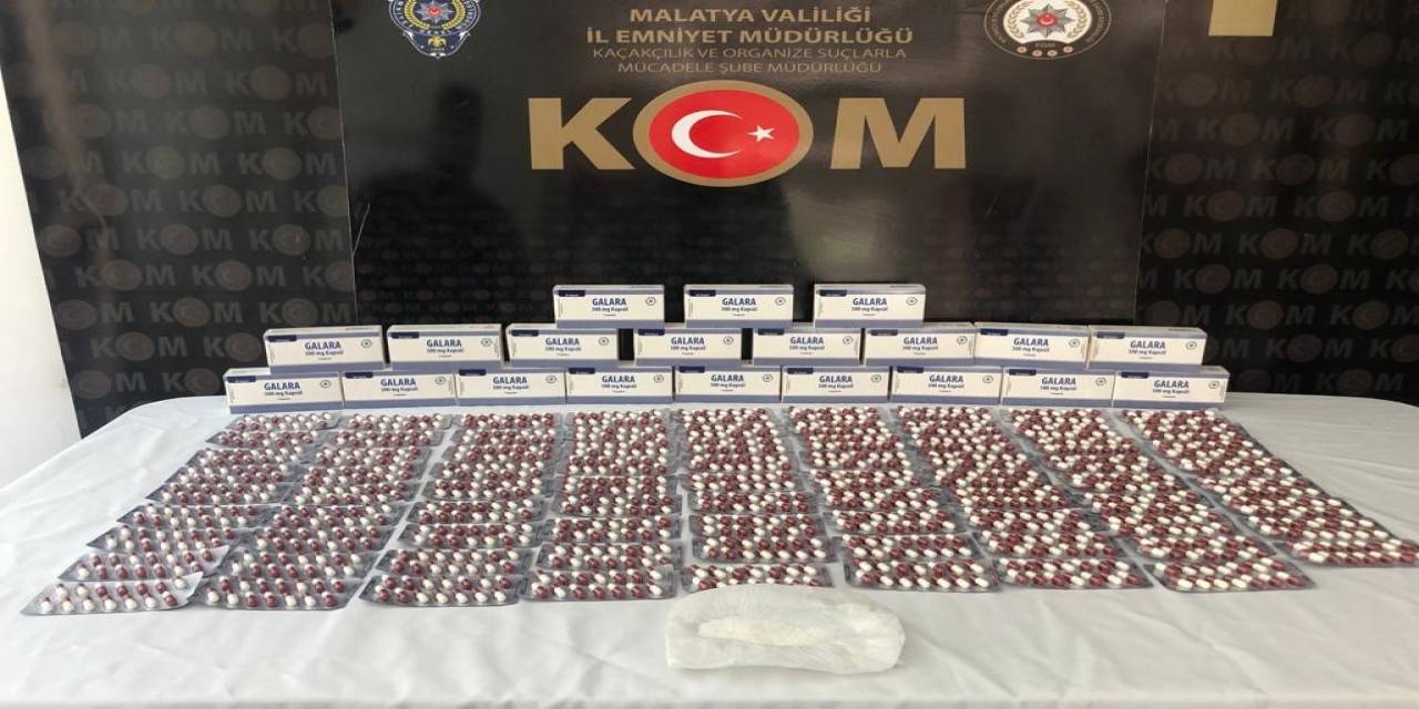 Malatya’da Çok Sayıda Uyuşturucu Hap Ele Geçirildi