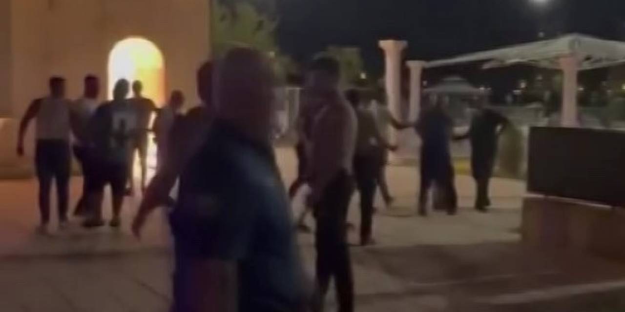 Adana’da Dondurmacılar Parkta Birbirine Girdi: Arbede Anları Kamerada