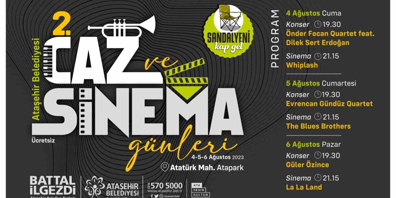 Cazın Ritmiyle, Sinemanın Büyüsü Ataşehir’de Buluşuyor