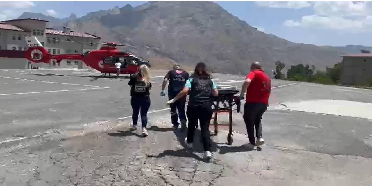 Yılanın Isırdığı Vatandaş İçin Ambulans Helikopter Havalandı