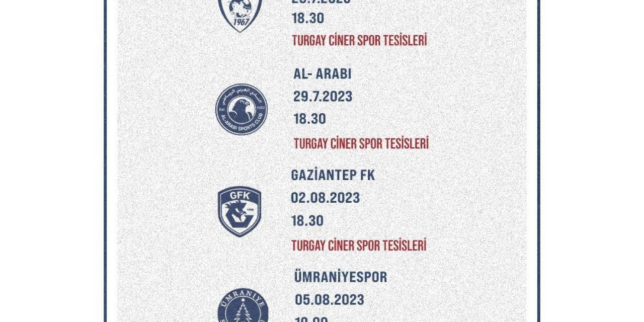 Kasımpaşa’nın 2023-2024 Sezonu Öncesi Hazırlık Maçı Programı Belli Oldu