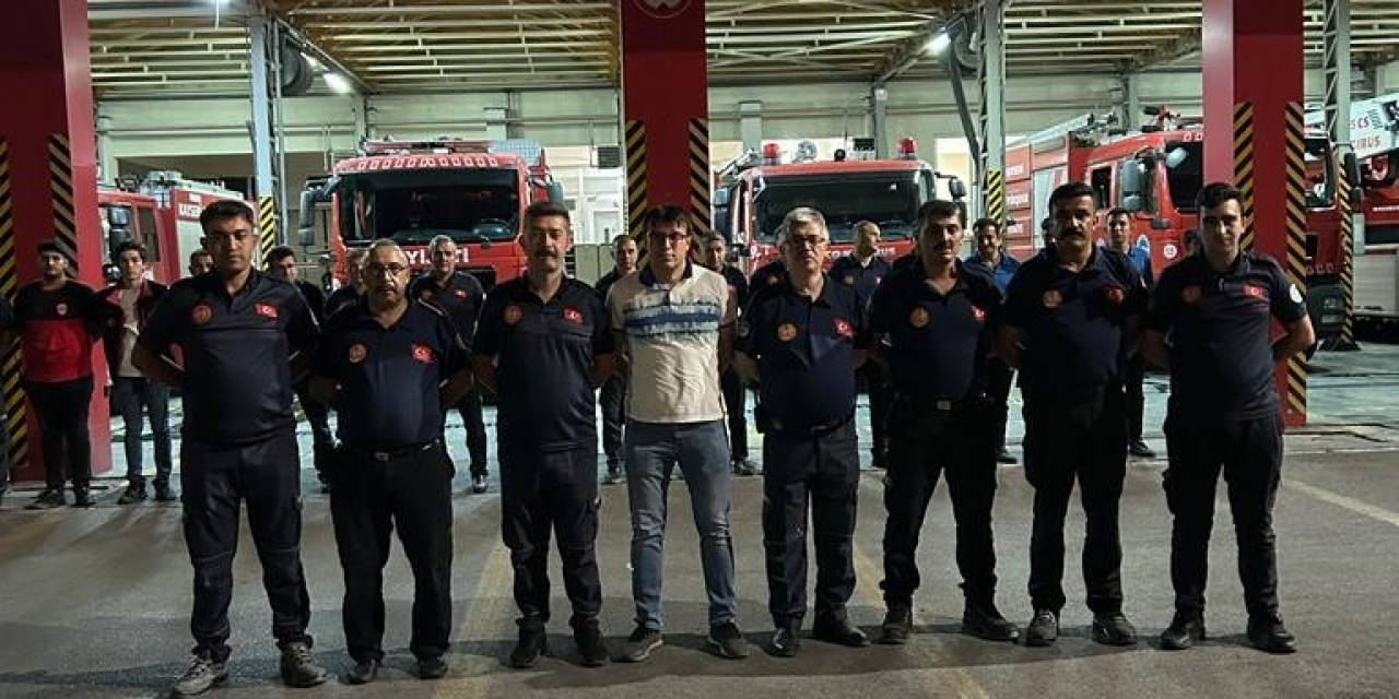 Kayseri İtfaiyesinden Antalya’daki Yangın Söndürme Çalışmalarına Destek