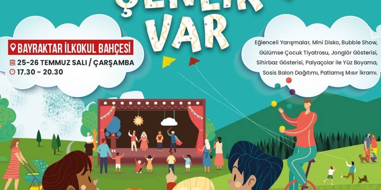 Çocuklar 2 Gün Boyunca Eğlenceye Doyacak