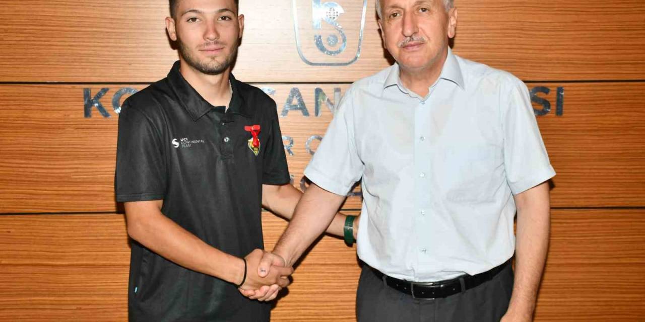 Kso Başkanı Büyükeğen Avrupa İkincisi Olan Bisikletçiyi Ödüllendirdi