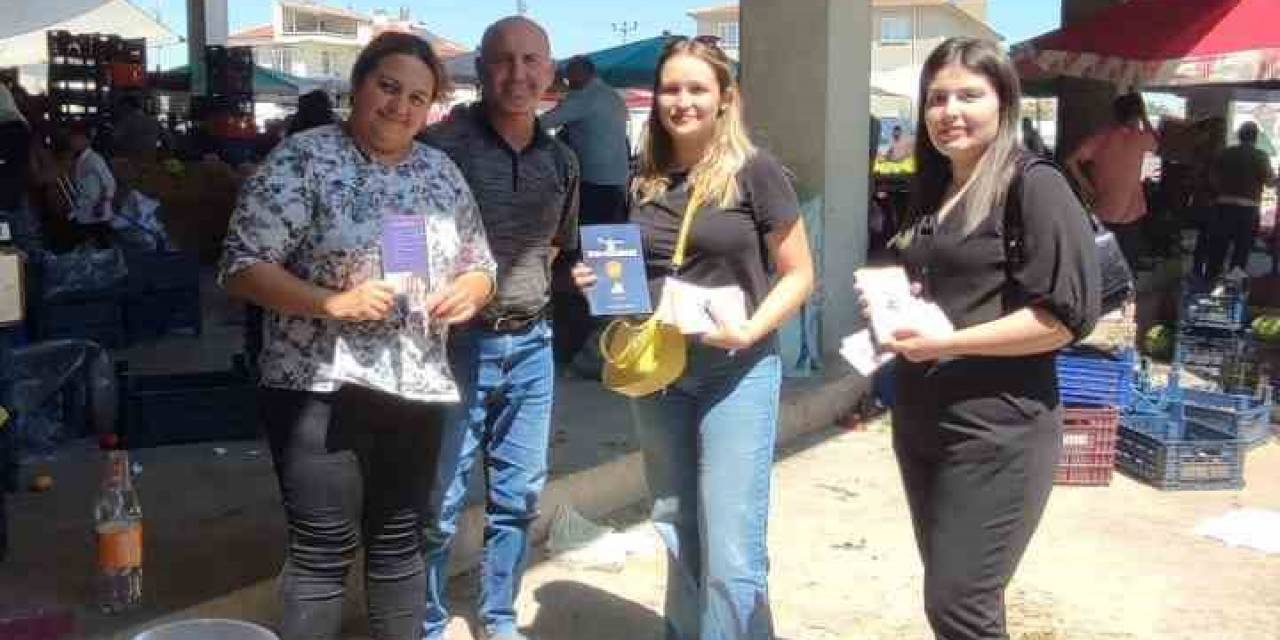 Kadına Yönelik Şiddetle Mücadele İçin Broşür Dağıtıldı