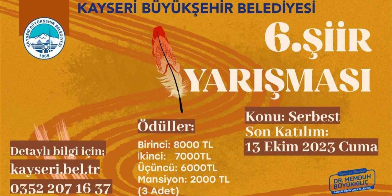 Büyükşehir, Şiir Yarışmasının 6’ncısı İle Şiir Severleri Buluşturuyor