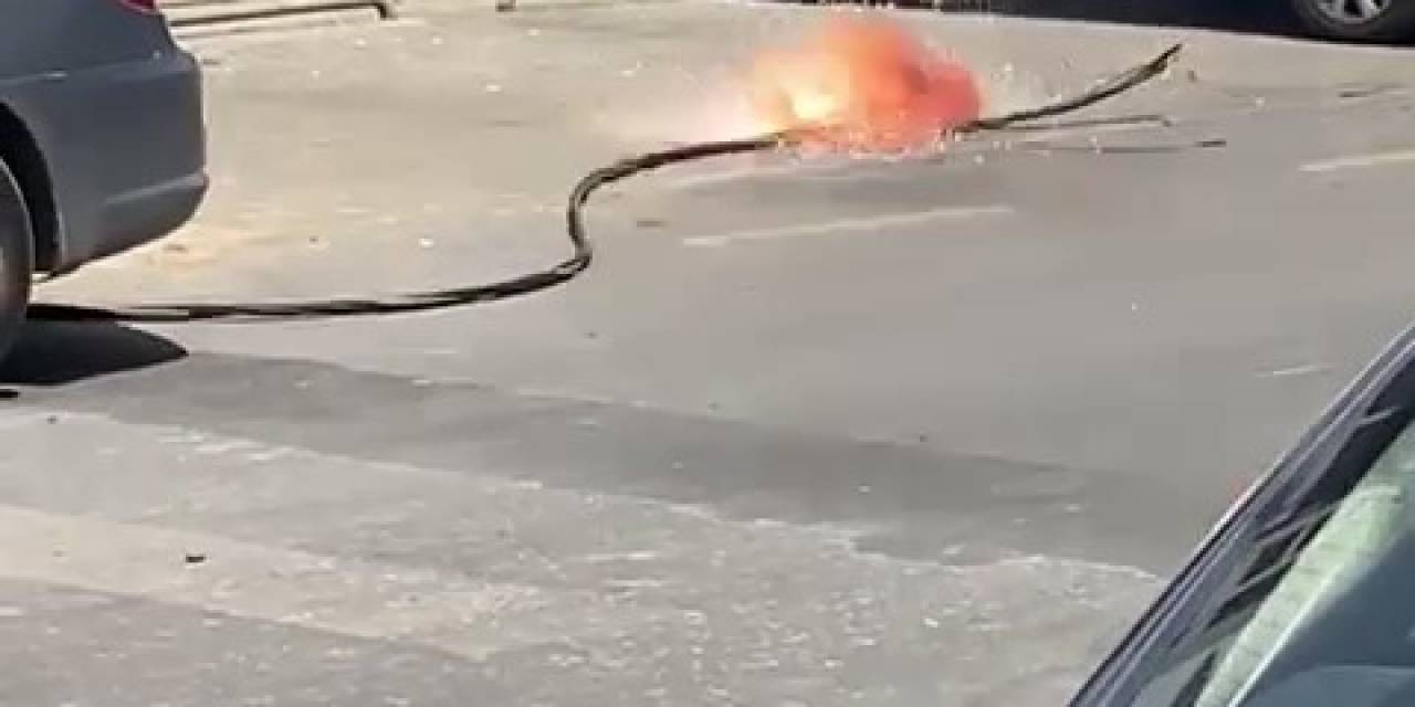 Ümraniye’de Sıcaktan Elektrik Kabloları Yandı