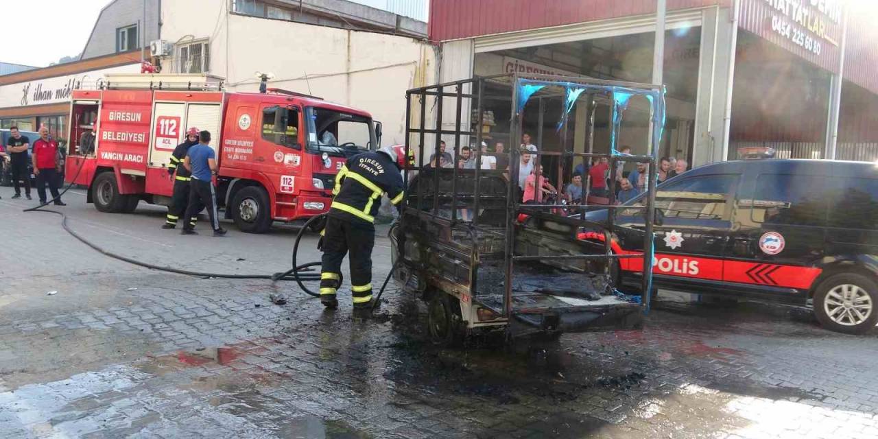 Giresun’da Kağıt Toplayıcısı Grupla Esnaf Arasında Kavga