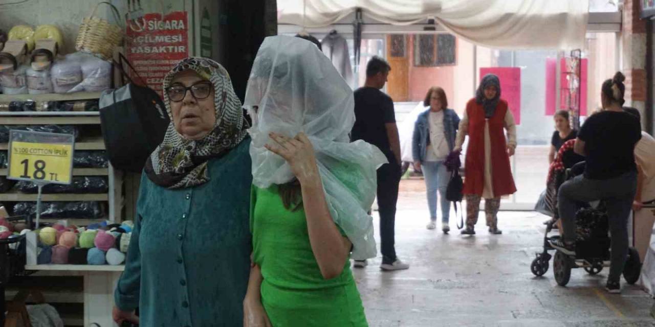 Edirne’de Kavurucu Sıcak Yerini Yağmura Bıraktı
