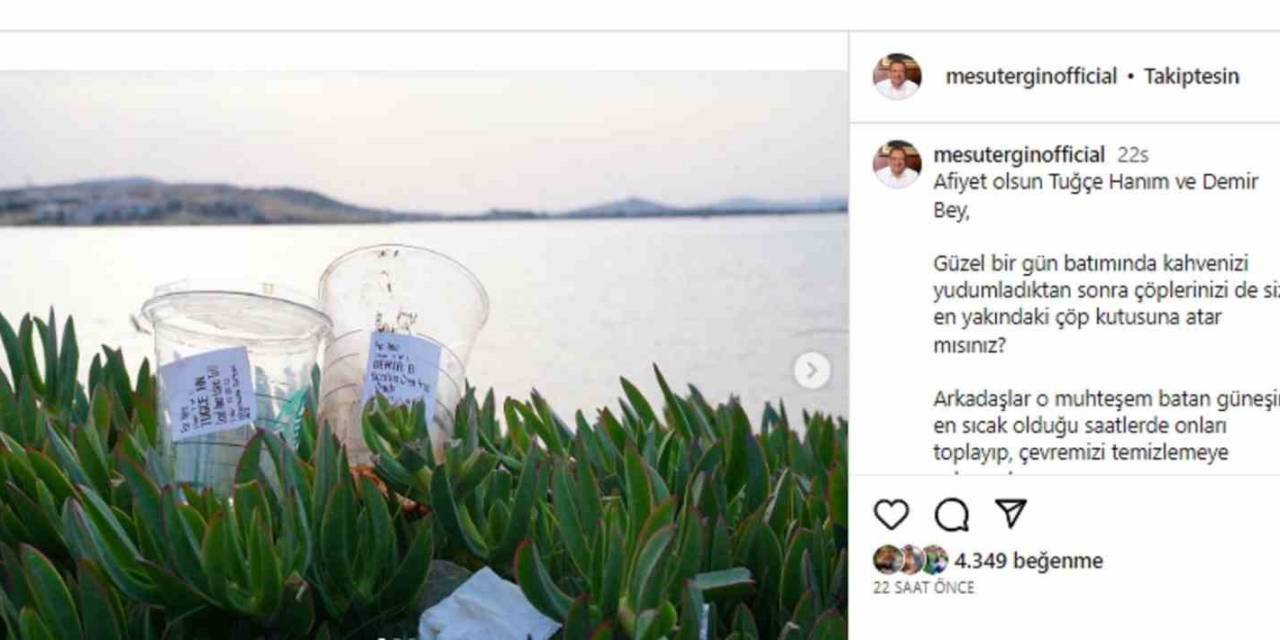 Kahvelerini İçtikten Sonra Çöplerini Bırakanlara Belediye Başkanından Sosyal Medya Aracılığıyla İlginç Tepki