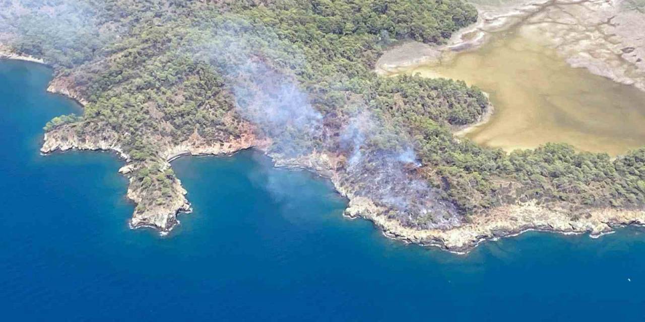 Fethiye Katrancı Koyundaki Orman Yangını Kontrol Altında