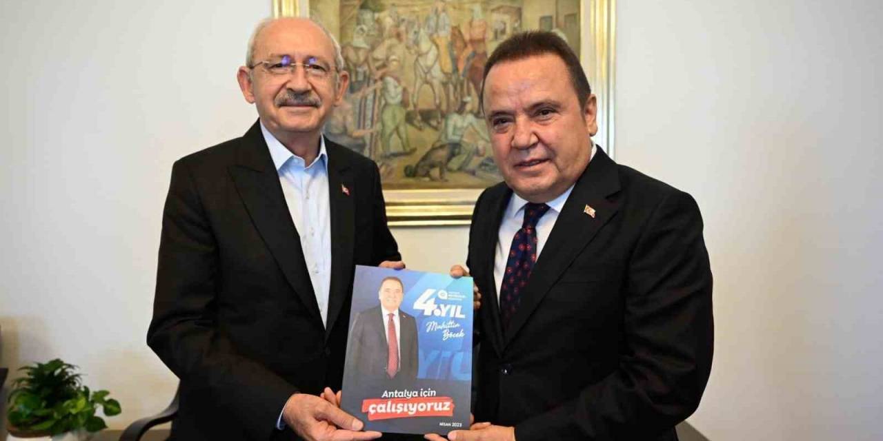 Başkan Böcek, Kılıçdaroğlu İle Antalya Ve Türkiye Gündemi Hakkında Görüş Alışverişinde Bulundu