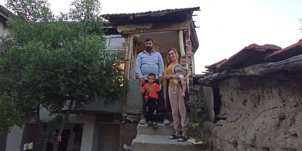 Evleri Yıkılan Aile Çocukları İle Sokakta Kaldı