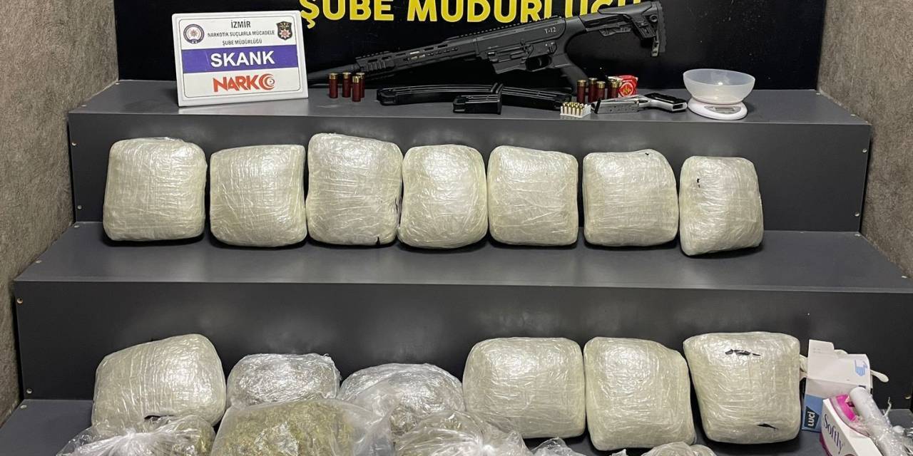 İzmir’de 7 Adrese Eş Zamanlı Uyuşturucu Baskını: 4 Tutuklama