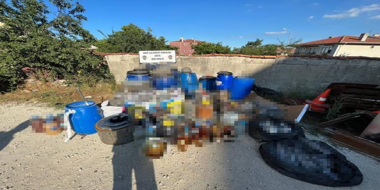 Tekirdağ’da 455 Litre Kaçak İçki Ele Geçirildi