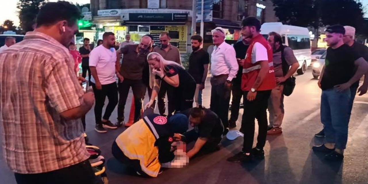Hafif Ticari Aracın Çarptığı Bisikletli Ağır Yaralandı