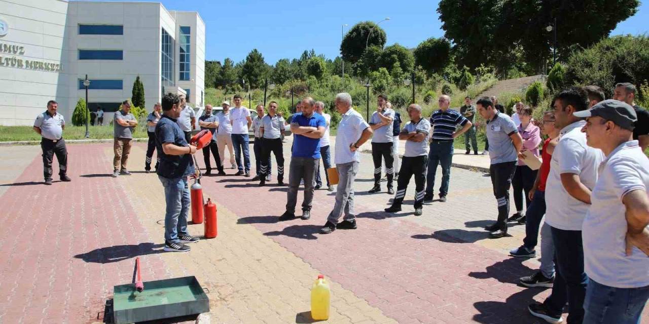 Togü’de Yangın Söndürme Tatbikatı Yapıldı