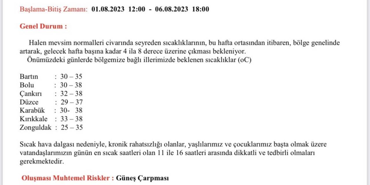 Hava Sıcaklıkları Hissedilir Derecede Artacak