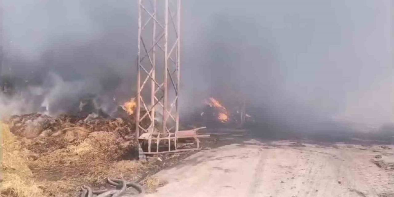 Balıkesir’de Çiftlikteki Yangına Müdahale Devam Ediyor