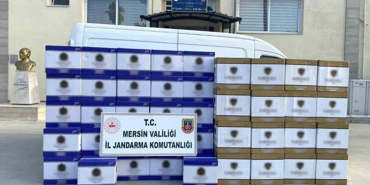 Mersin’de 2 Milyon Adet Kaçak Makaron Ele Geçirildi