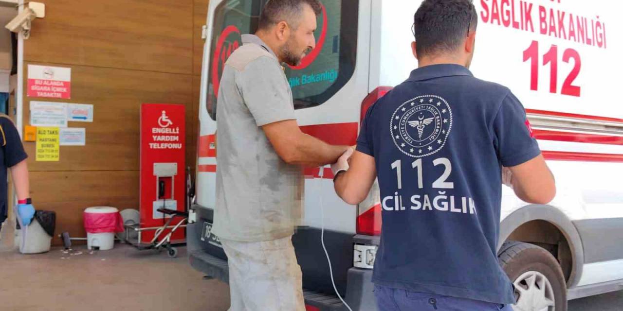 Elini Makinaya Kaptıran İşçinin Parmağı Koptu