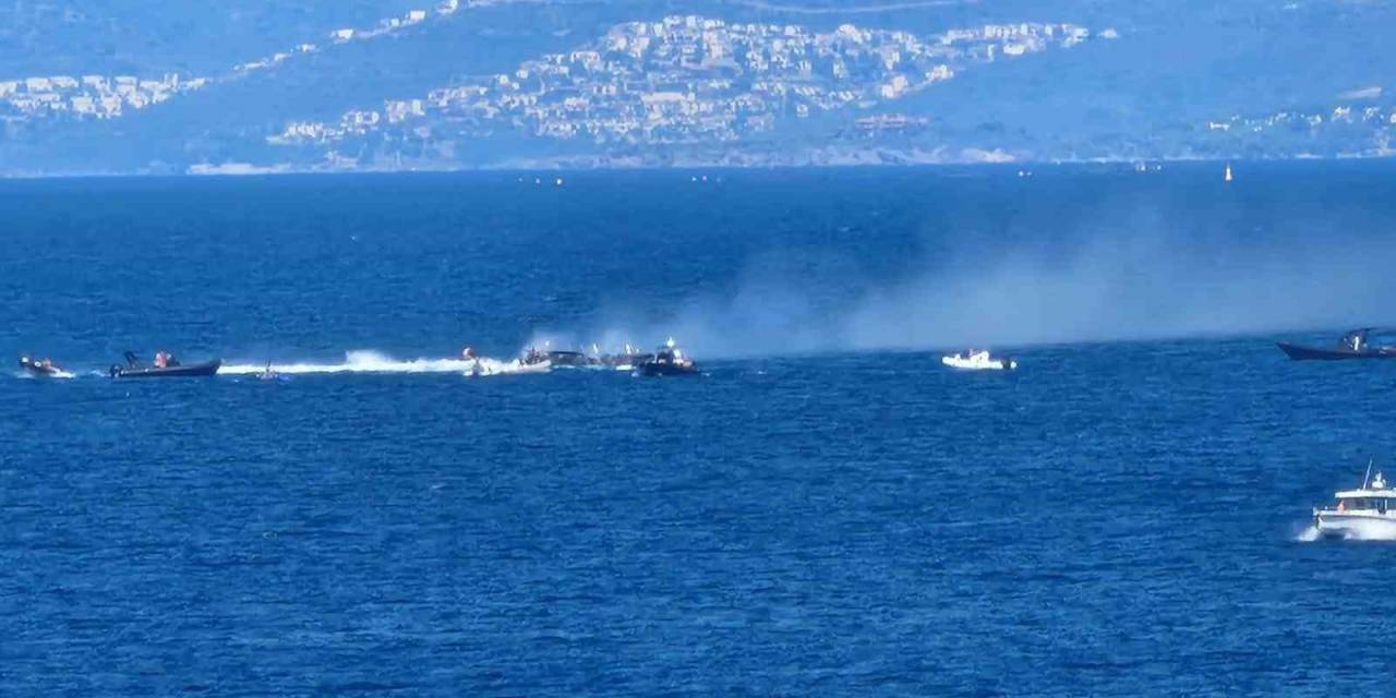 Bodrum’da Milyon Dolarlık Tekne Alev Topuna Döndü