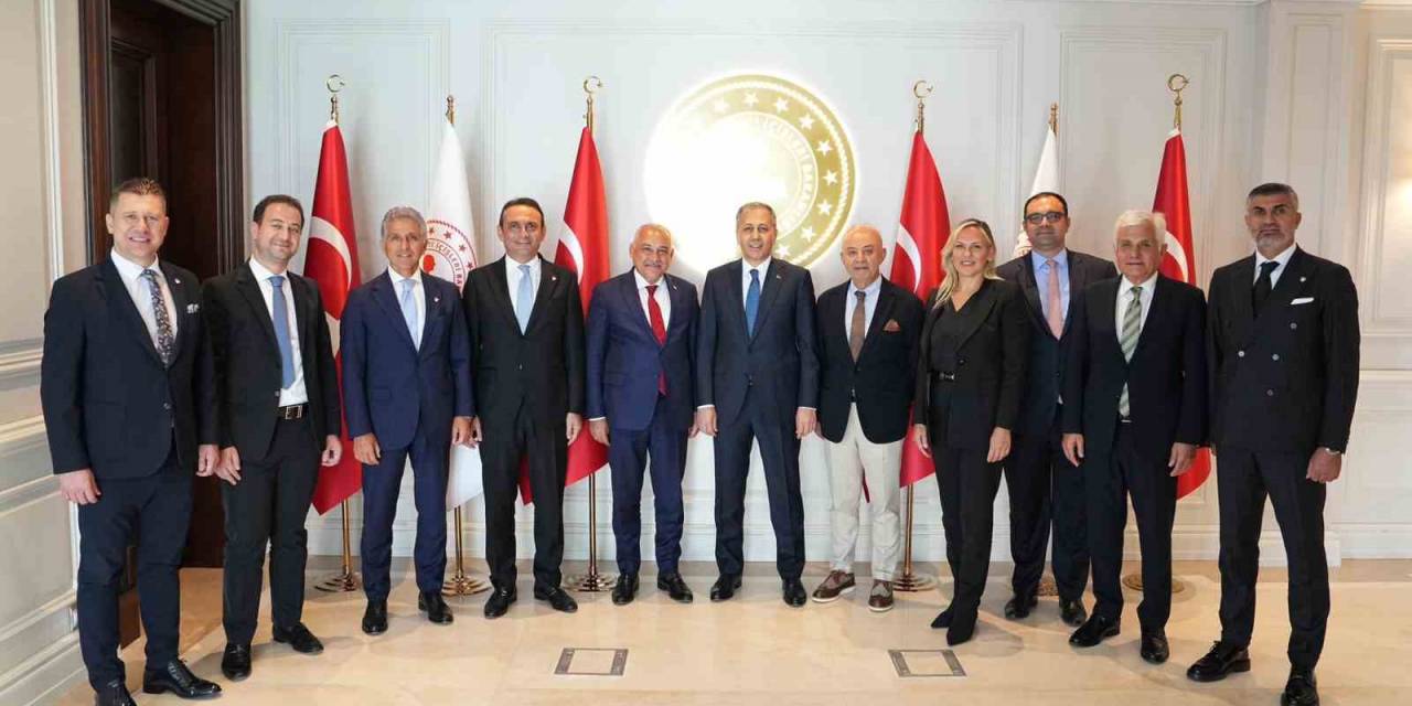 Tff Başkanı Mehmet Büyükekşi’den, İçişleri Bakanı Ali Yerlikaya’ya Ziyaret