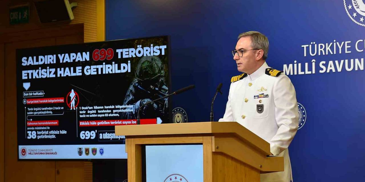 Msb: “ırak Ve Suriye’nin Kuzeyi Dahil Son Bir Haftada 50 Terörist Etkisiz Hale Getirilmiştir”