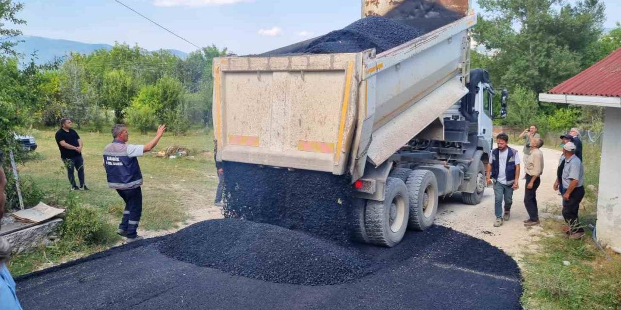 Eskipazar’da Köy Yolları Asfaltlanıyor