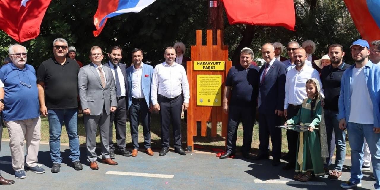 Kardeş Şehir Hasavyurt Parkı Törenle Açıldı