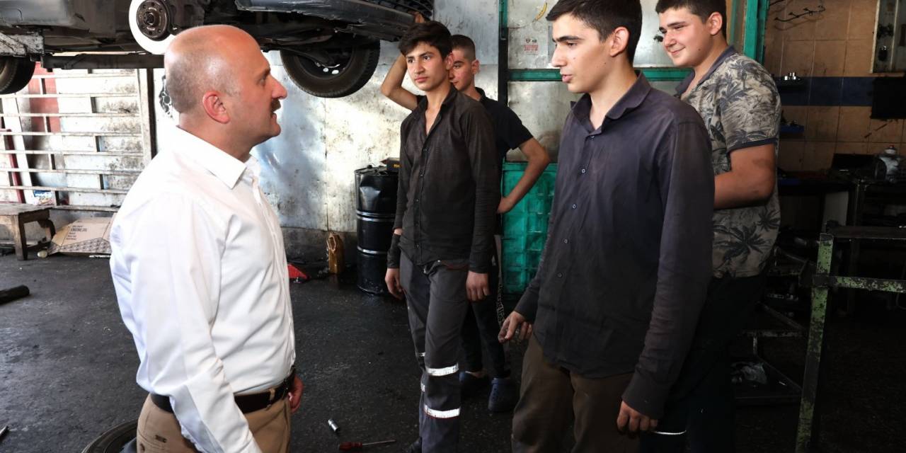 Vali Varol, Küçük Sanayi Sitesi Esnafıyla Bir Araya Geldi