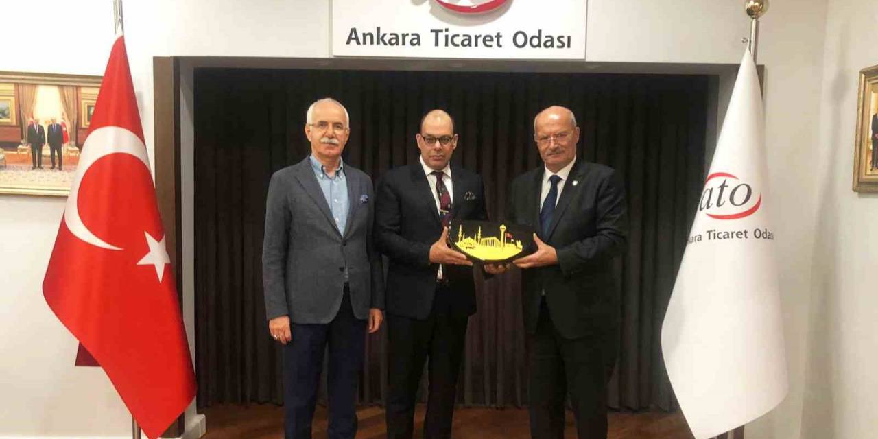 Polonya Büyükelçisi Rauf Alp Denktaş, Ato Başkanı Gürsel Baran’ı Ziyaret Etti