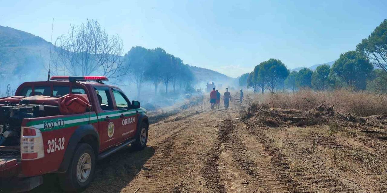 Isparta’da Otluk Alanda Yangın