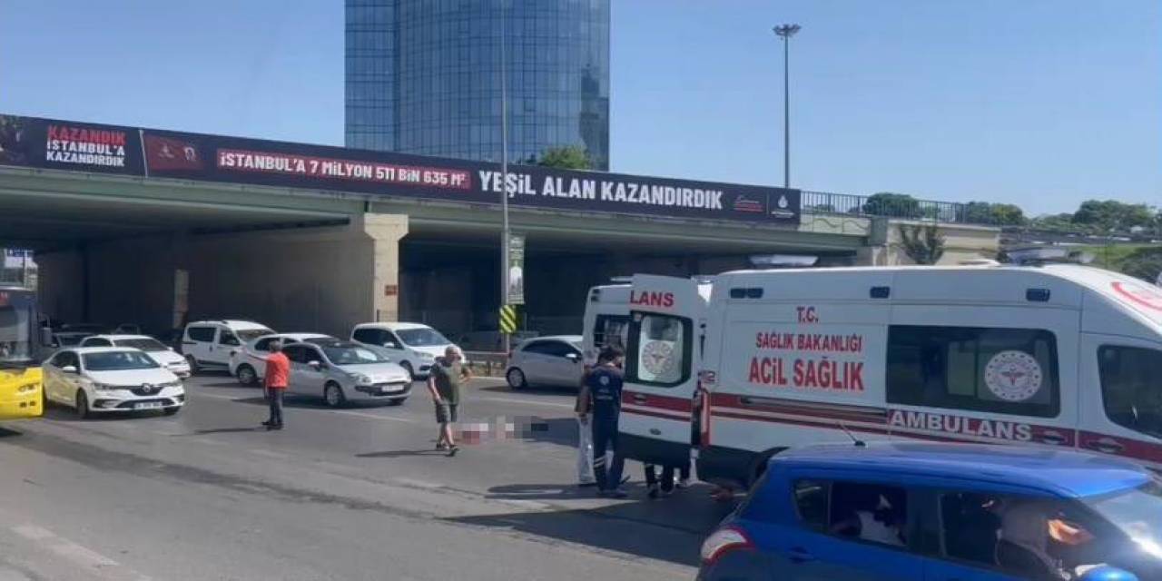 Maltepe E-5’te Yolun Karşısına Geçmek İsteyen Yaşlı Adam Canından Oldu