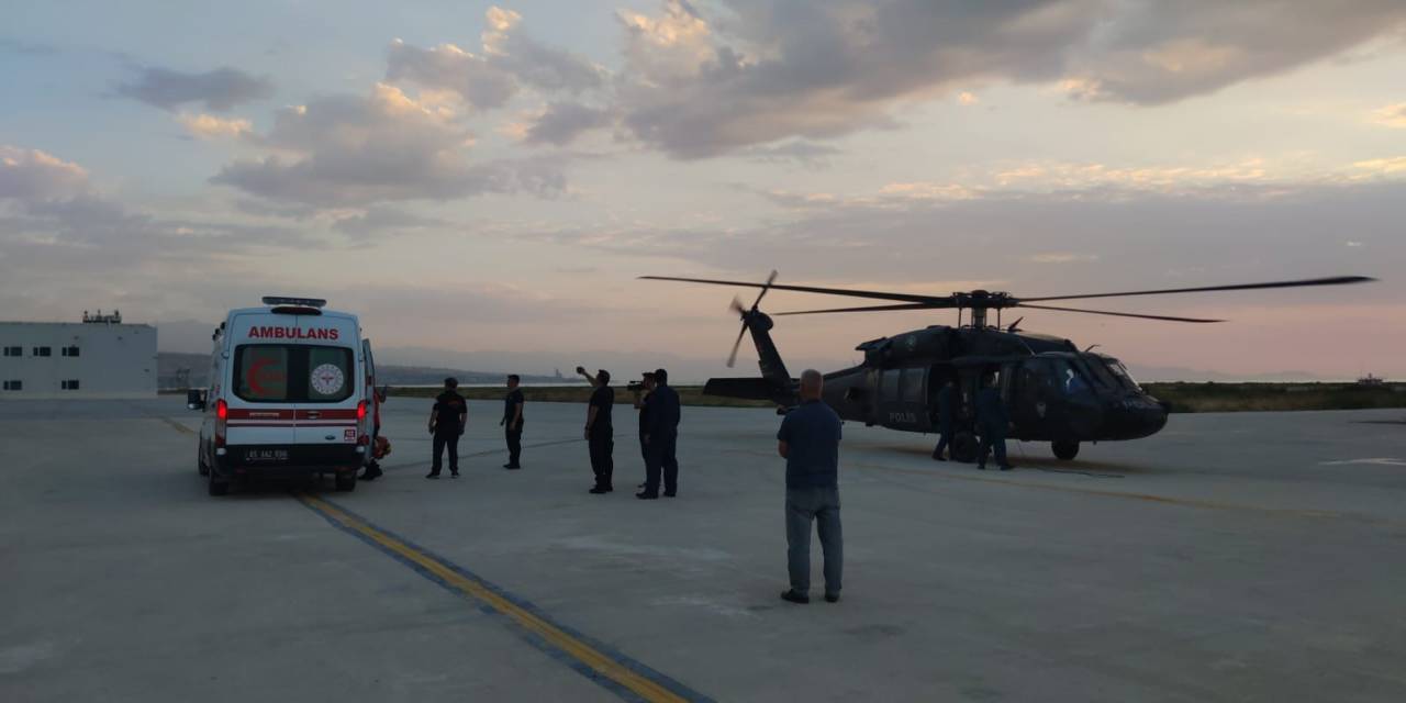 Van’da Hamile Kadın Skorsky Helikopterle Hastaneye Ulaştırıldı