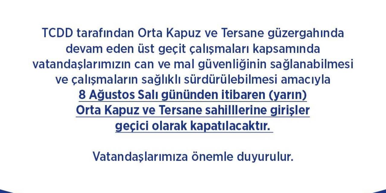 Çalışma Nedeniyle İki Plaj Kapatıldı