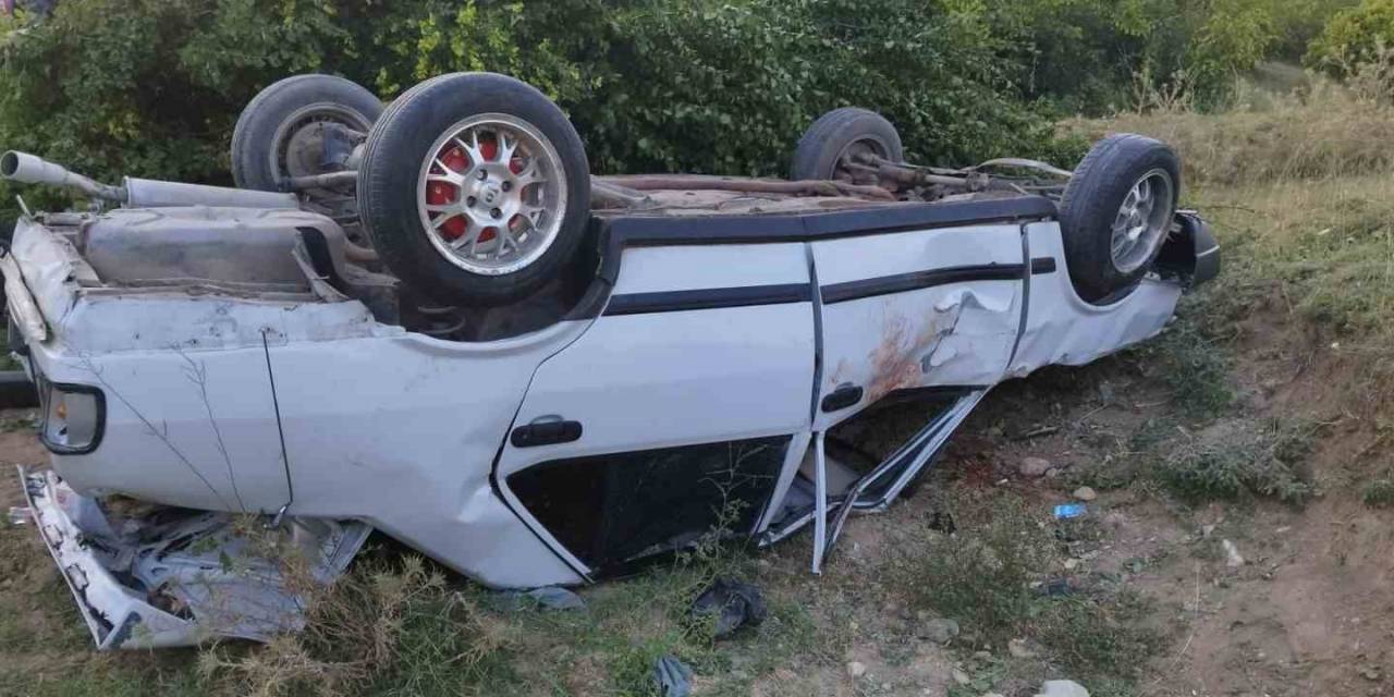 Kastamonu’da Şarampolde Takla Atan Otomobilin Sürücüsü Yaralandı