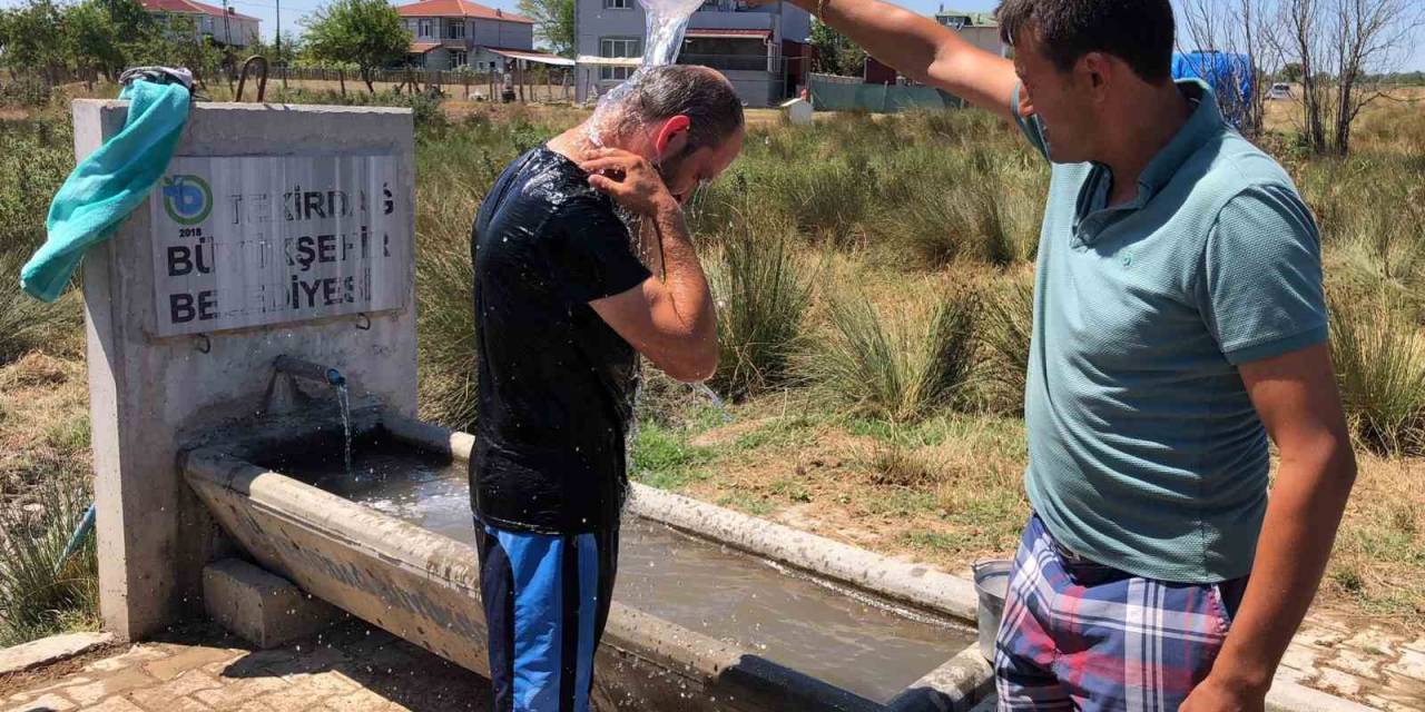 Su Sıkıntısını Böyle Protesto Ettiler: Yalakta Duş Aldı