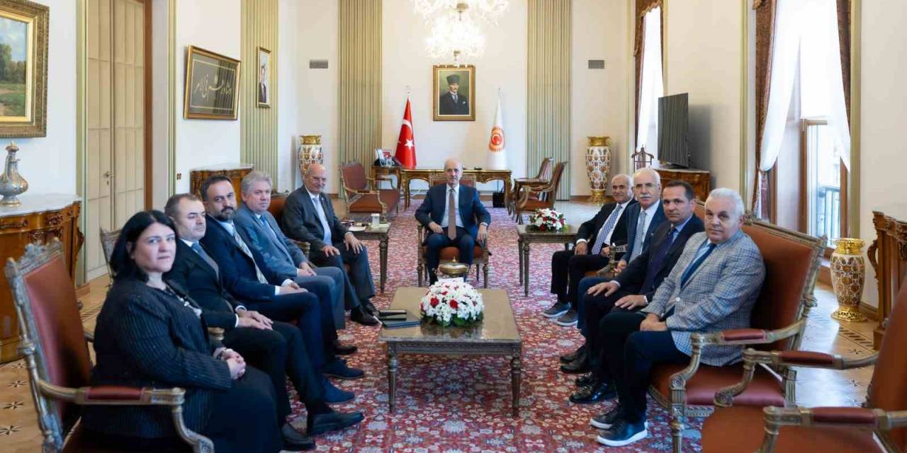 Ato Heyeti, Tbmm Başkanı Kurtulmuş’u Ziyaret Etti
