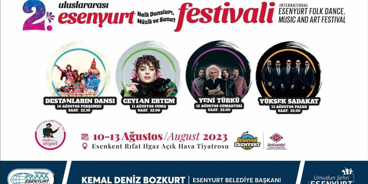 2’nci Uluslararası Esenyurt Halk Dansları Müzik Ve Sanat Festivali Başlıyor