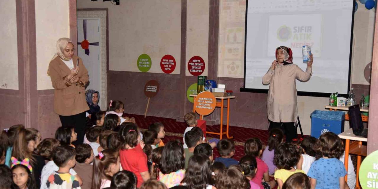 Selçuklu Belediyesi’nden Cami Ve Yaz Kur’an Kurslarında Sıfır Atık Eğitimi