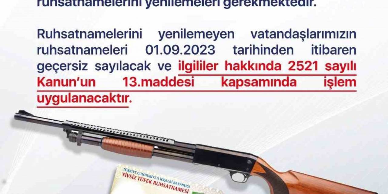 İl Emniyet Müdürlüğü Duyurdu: ‘son Tarih 1 Eylül’