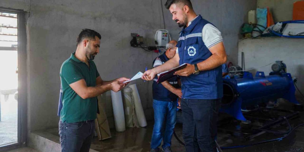 Halı Yıkama Fabrikası Ve Oto Yıkamacılarda Su Denetimi