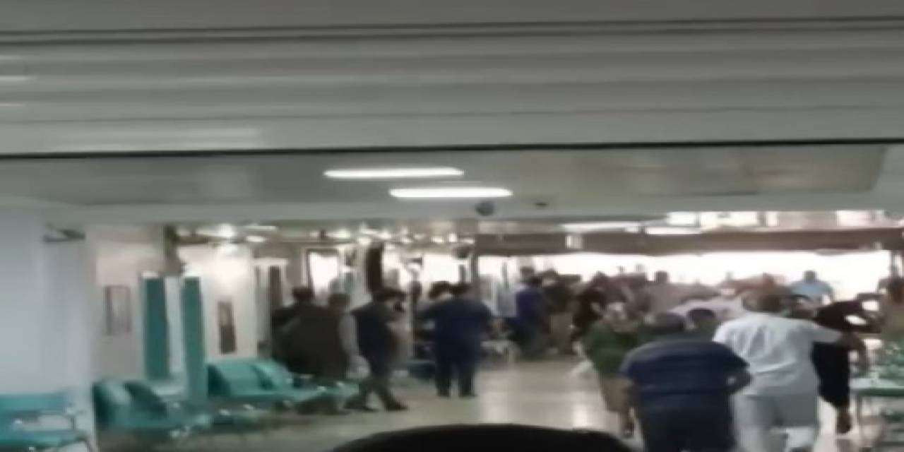 Hastanedeki Silahlı Kavga Sırasında Yaşanan Panik Cep Telefonu Kamerasında